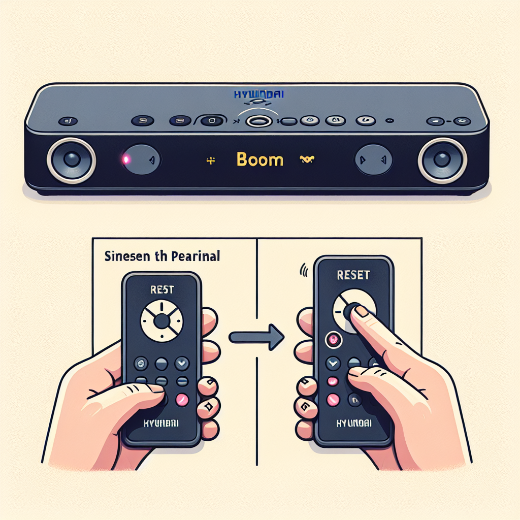 Hoe reset ik mijn Hyundai Boom soundbar voor koppeling?